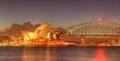 Sydney Harbour with Opera House and Bridge Royalty Free Stock Photo