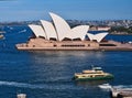 Sydney harbour Ferry Sailing Past the Opera House, Australia