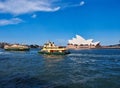 Sydney harbour Ferry Sailing Past the Opera House, Australia