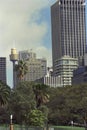 Sydney, the largest city in Australia. Sky scrapers against the blue sky. Royalty Free Stock Photo