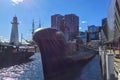 Sydney Maritime Museum with Submarine and Lighthouse Royalty Free Stock Photo