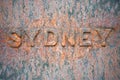 Sydney Name Rustic Design