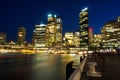 Sydney night scene cityscape Royalty Free Stock Photo