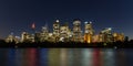Sydney night skyline Royalty Free Stock Photo