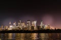 Sydney night skyline Royalty Free Stock Photo