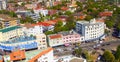 SYDNEY - NOVEMBER 10, 2015: Bondi Beach coast aerial view on a b