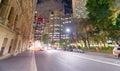 SYDNEY - NOVEMBER 6, 2015: City streets with tourists at night.