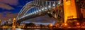 SYDNEY - NOVEMBER 8, 2015: Sydney Harbour Bridge at night Royalty Free Stock Photo