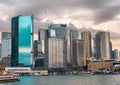 SYDNEY - NOVEMBER 201: Sydney Harbour waterfront buildings. Sydney attracts 10 million tourists annually