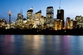 Sydney, NSW/Australia: Central Business District night shot