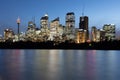 Sydney, NSW/Australia: Central Business District night shot