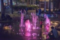 Illuminated Splash Pad Royalty Free Stock Photo