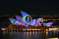 Sydney Opera Building Laser Light display