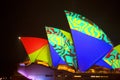 Sydney Opera Hosue in vibrant colour and patterns Viviid Sydney