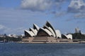 Sydney Opera House,  as seen from under the Harbour Bridge, Sydney, NSW, Australia Royalty Free Stock Photo