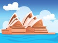 The Sydney opera house, Australian illustration