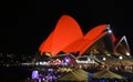 Sydney Opera House bathed in red for Chinese Lunar New Year