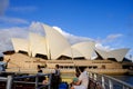 Sydney Opera House, Sunset Light and Dark Clouds, Australia Royalty Free Stock Photo