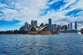 The Sydney Opera House and Cruise Ship, Australia Royalty Free Stock Photo