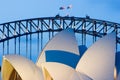 Sydney Opera House at Dusk Royalty Free Stock Photo