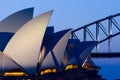 Sydney Opera House at Dusk Royalty Free Stock Photo