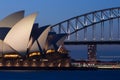 Sydney Opera House at Dusk Royalty Free Stock Photo