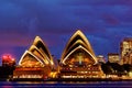 Sydney Opera House at dusk Royalty Free Stock Photo