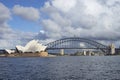 Sydney Opera House & Harbour Bridge Royalty Free Stock Photo