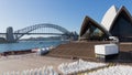 Sydney Opera House and Harbour Bridge, Australia Royalty Free Stock Photo