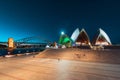 Sydney Opera House and Harbour Bridge Royalty Free Stock Photo