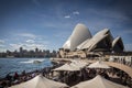 sydney opera house and harbour promenade outdoor cafes in australia