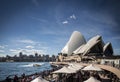 sydney opera house and harbour promenade outdoor cafes in australia