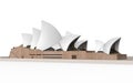 Sydney Opera House Isolated on White Background