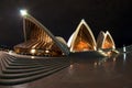 Sydney Opera House At Night fisheye