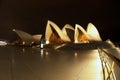 Sydney Opera House At Night fisheye