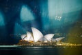 The Sydney Opera House at night Royalty Free Stock Photo