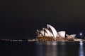 Sydney Opera House Night view Royalty Free Stock Photo