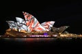Sydney Opera House Night Vivid Light Festival Royalty Free Stock Photo