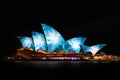 Sydney Opera House Night Vivid Light Festival Royalty Free Stock Photo