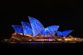 Sydney Opera House Night Vivid Light Festival Royalty Free Stock Photo