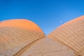 Sydney Opera house roof at sunset