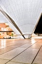 Sydney opera house shiny floor tiles and white roof