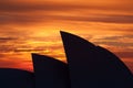 Sydney Opera House at Sunrise Royalty Free Stock Photo