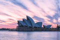 Sydney Opera House at sunrise in Sydney Australia Royalty Free Stock Photo