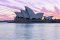 Sydney Opera House at sunrise in Sydney Australia