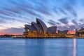 Sydney Opera House at sunrise in Sydney Australia Royalty Free Stock Photo