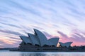 Sydney Opera House at sunrise in Sydney Australia Royalty Free Stock Photo