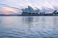 Sydney Opera House at sunrise in Sydney Australia Royalty Free Stock Photo