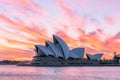 Sydney Opera House at sunrise in Sydney Australia Royalty Free Stock Photo