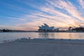 Sydney Opera House at sunrise in Sydney Australia Royalty Free Stock Photo